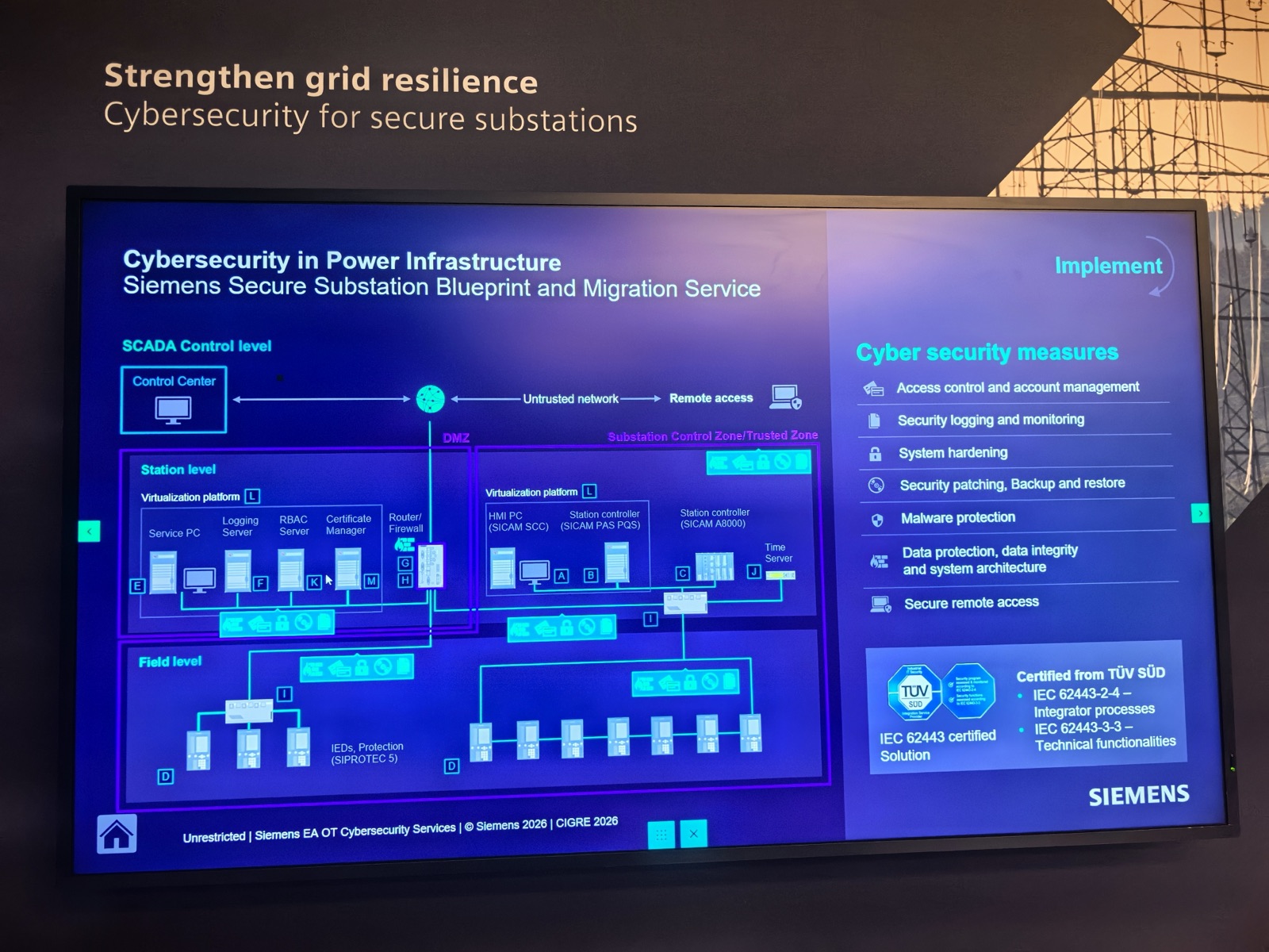 Siemens Secure Substation Blueprint
